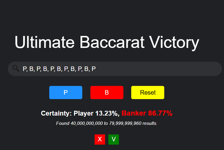 Ultimate Baccarat Victory